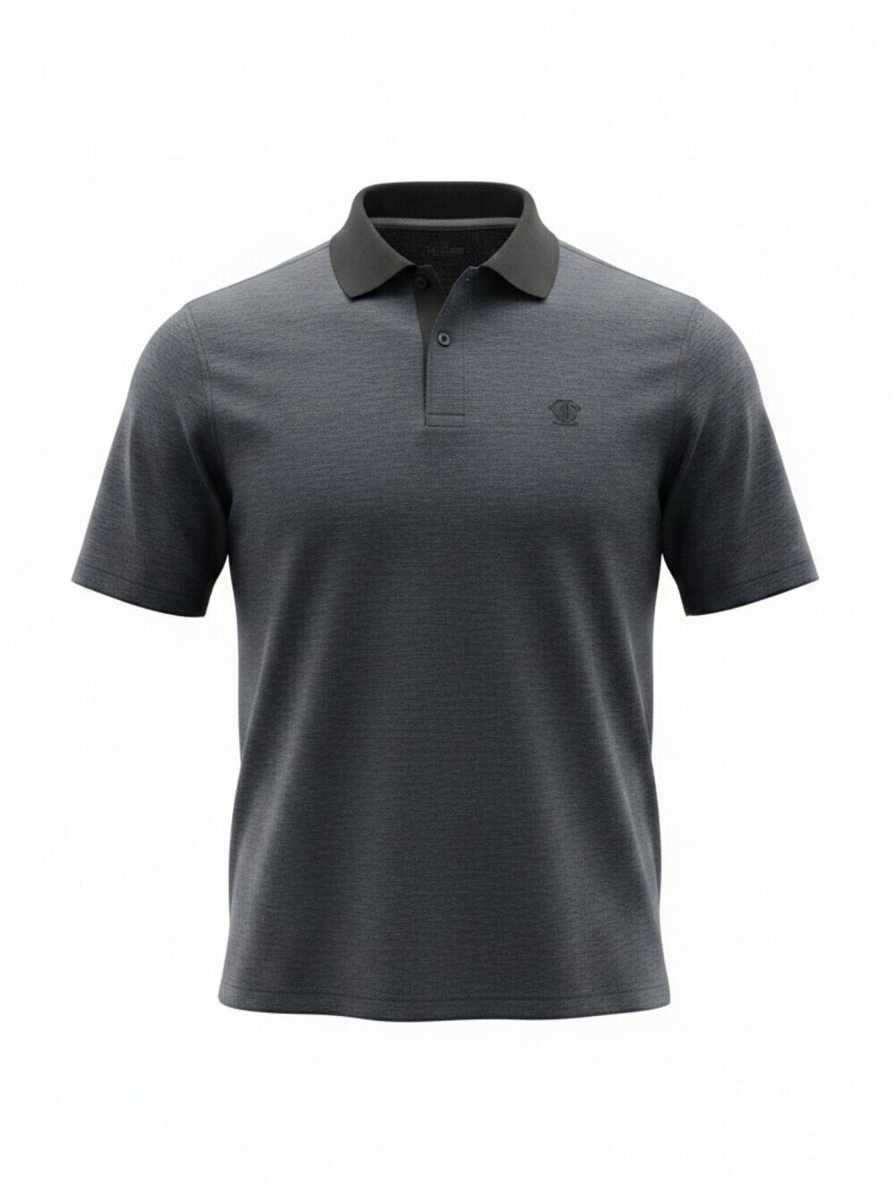 Beverly Hills Polo Club Men's Short Sleeve Polo Shirt - Charcoal Gray -2X